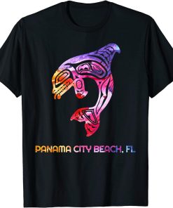 Tribal Panama City-Beach Orca Killer Whale Native American T-Shirt