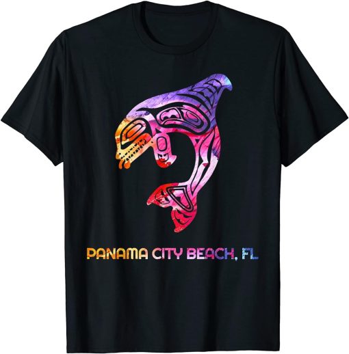 Tribal Panama City-Beach Orca Killer Whale Native American T-Shirt