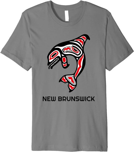 New Brunswick Native Indigenous Orca Killer Whales Premium T-Shirt