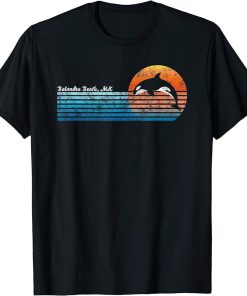 Vintage Balandra Beach, Retro 80s Orca Sunset T-Shirt