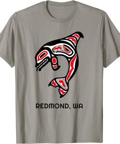 Redmond, Washington Native American Orca Killer Whales Gift T-Shirt