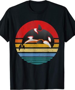 Vintage Orca Retro Killer Whale Distressed Funny Birthday T-Shirt