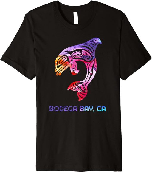 California Bodega Bay Orca Killer Whale Native American Premium T-Shirt